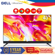 GELL 43 inch smart android tv flat screen Youtube/Netflix Android led tv Ultra-slim Full HD Multiport television