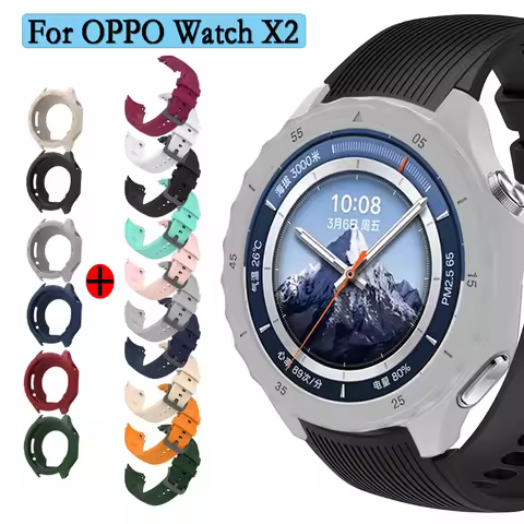 For OPPO Watch X2 Silicone Case Soft Rubber Watchband For OPPO Watch X2 Protective case Bracelet Sup