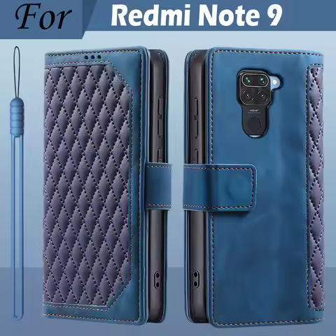 For Xiaomi Redmi Note 9 Case Redmi Note 9 Cover Etui Magnet Wallet Card Book Leather Flip Mobile Pho