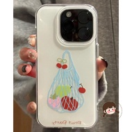 Fashion Graffiti Fruit Shopping Bag Pattern Phone Case For OPPO Find X8 Pro X7 F27 F21 Pro Plus A3 A
