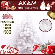 AKAM 5-8FT Plain White Christmas tree Seasonal Christmas Tree Xmas Pine NEDDLE TREE