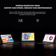 NEXTFUN Laptop 2 in 1 Tablet iwork 12GB 1TB Windows 11 layar sentuh 10.5" Core M Processor Notebook