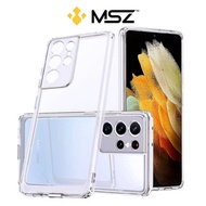 MSZ Case For Samsung S21 / S21 Plus / S21 Ultra Clear Hybrid Case With Lens Protection / Samsung S21