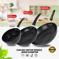 Panci Wajan Set Isi 3 Wajan Penggorengan Set  Anti lengket
