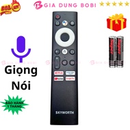 Remote điều khiển tivi SKYWORTH Mã 02 giọng nói điều khiển TV COOCAA - Tặng kèm pin - Gia Dụng Bo Bi