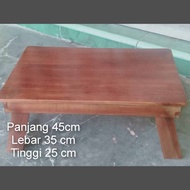 meja belajar anak meja tulis meja lipat kayu jati finishing