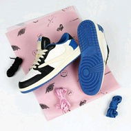 Frgmnt DESIGN x air jordan 1 low cactus royal blue