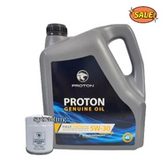 Proton Petronas 5W30 Engine Oil Fully Synthetic 5W-30 Engine Oil 4L + Proton Oil Filter