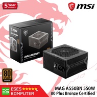MSI MAG A550BN 550W 80 Plus Bronze PSU | Black Cables
