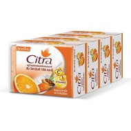 Citra C&E Whitening Scrub Soap, size 110 grams (pack of 4 bars)
