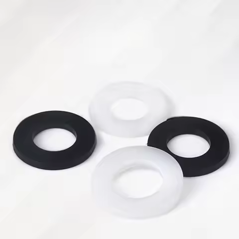 10/100pcs O Ring Black White Plastic Nylon Flat Washer Spacer Insulation Seals Gasket For Screw M2 M