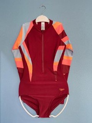 Speedo長袖連身泳衣/ 34