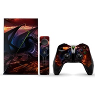 MightySkins Skin Compatible with NVIDIA Shield TV (2017) wrap Cover Sticker Skins Fire Dragon