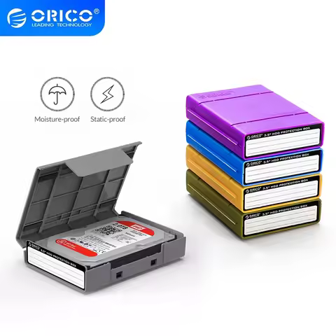 ORICO 3.5" Portable Hard Disk Protection Case Hard Drive External Storage Case with Waterproof and S