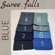 Blue Colour Saree Falls Polyster