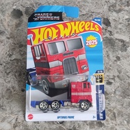 HW MERAH Hot Wheels Transformers Optimus Series Red TruckPrime - SCREEN TIMEHW