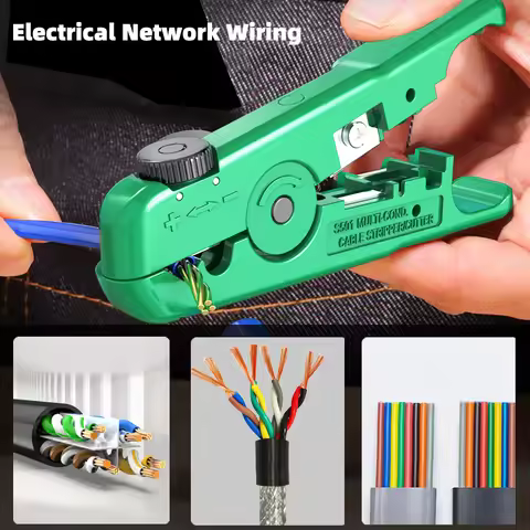 LAOA Professional Wire Stripper Tool Cable Wire Stripper Cutter Plier for Network Cable 2P 4P 6P 8P 
