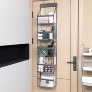 1 Piece 5-Shelf over the Door Hanging Pantry Organizer Room Organizer Pockets Transparent Behind the