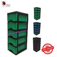 ✑☃*Limited Offer* 5 Tier Drawers Plastic Cabinet / Plastic Drawer / Storage Cabinet