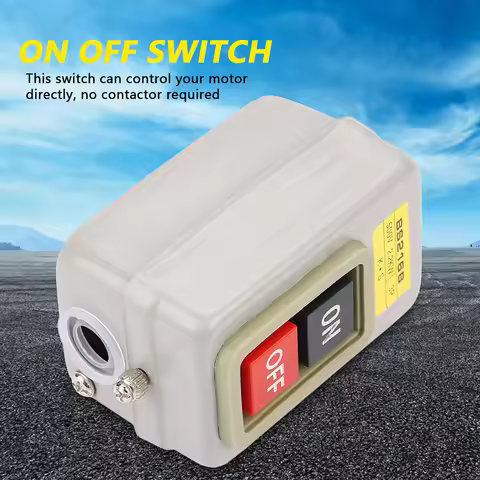 Self Locking 3P On/Off Power Push Button Switch 110/220/380V 15A BS216B