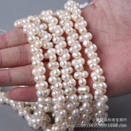 8 Pearls Baroque Beads 8 Days diy Freshwater Gourd Beads Handmade Semi-finished Product 6-Beaded Sid