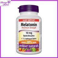 超強速溶甜睡 褪黑激素 (10 毫克) 72 粒 [平行進口] 此日期前最佳:2028年05月31日