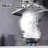 BSBOSS kitchen cooker hood stainless steel Oil fume purifier kitchen exhaust fan hood  Fan Dapur Kik