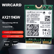[Hot K] ใหม่ WiFi 6E การ์ดเน็ตเวิร์ก AX211NGW CNVIo2 M.2ตัวรับสัญญาณ WiFi Bluetooth 5.3 802.11ax Dual Band 2.4Ghz/5Ghz สำหรับแล็ปท็อป PC