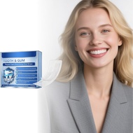 Professional Teeth Cleaning Strips - Water, Glycerin, Propylene Glycol, Hydrogen Peroxide, Mint Extr