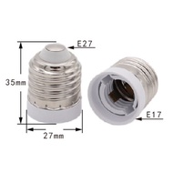 AC 110V 220V E27 To E17 Screw power Socket Base Holder LED Light Bulb Halogen CFL Adapter Converter 