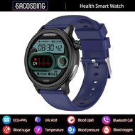 Smart ECG+PPG+HRV Health Watch - Blood Sugar Lipid Uric Acid Monitoring Bluetooth Call Smartwatch