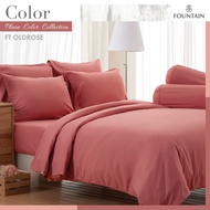 FOUNTAIN 🔹ฟาวเท่น 🔹ชุดผ้าปูที่นอน ขนาด 5ฟุต  6ฟุต รวม ผ้านวม 🔹รุ่นสีพื้น color collection