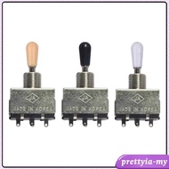 [PrettyiaMY] Electric Guitar 3 Way Toggle Switch Beginners Enclosed 3 Way Selector Switch