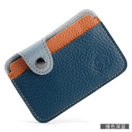 Small Round Elephant Sandwich First Layer Cowhide First Layer Cowhide Wallet Card Holder Card Holder