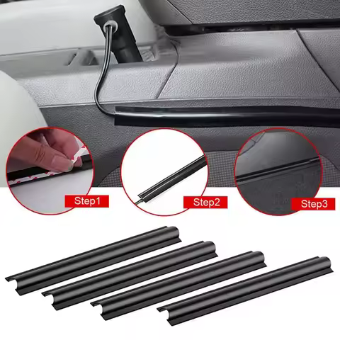 Car Interior Cable Line Sleeve Hidden Clamp Pipe Universal Car U6B8 Harness Data Charging Cover Cabl