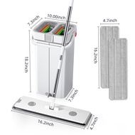 Joybos ถังไม้ถูพื้นสี่เหลี่ยมขี้เกียจซักล้างด้วยมือไม้ถูพื้นแบนใหม่