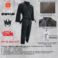 SHINOBI SILAT FIGHTER COMPETITION READY  (BAJU PERTANDINGAN) 65% POLYESTER SILAT UNIFORM MARTIAL ART