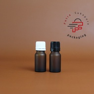 10ml brown frosted glass bottle with filler cap 10ml glass bottle for essential oil packaging 10ml g