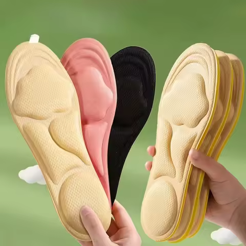 1Pair Women 6D Sneaker Inserts Memory Foam Insoles Shoes Breathable Sport Running Insoles Feet Insol