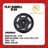 10kg iron barbell plate