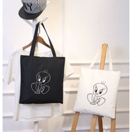 🌈READY STOCK_Personality Name TWEETY BIRD Cartoon Graphic Printed Customize Casual Tuition Fashion C