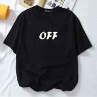 KOREAN style t shirt xs-3xl popcloset off basic tshirt woman man t shirt women man baju perempuan le