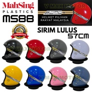 ORIGINAL MS88 HELMET SAIZ 57CM TOPI MOTORCYCLE SAFETY HELMET TOPI MOTOR MS 88 SGV BKP + VISOR HELMET