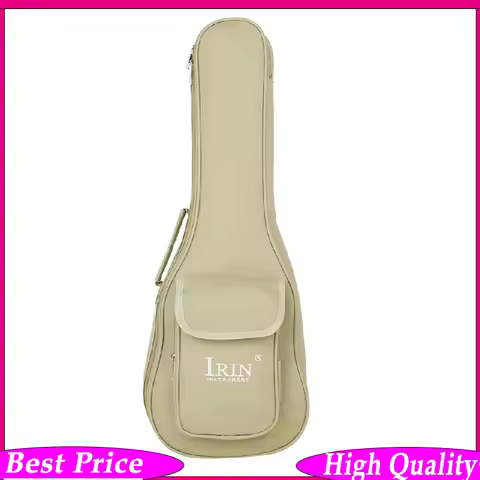 IRIN 24 Inch Waterproof Ukulele Backpack Case – Padded Cotton Gig Bag with Adjustable Shoulder Strap
