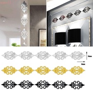 QQMALL Mirror Sticker Self-adhesive Multi-size 3D Tiles Living Room Acrylic Art