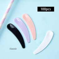 [Kesoto] Facial Cream Scoop PP Cosmetic Spoon Mixing Tool Spatula for Makeup Brushes Set and Skincar