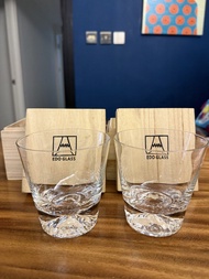 Edo Glass 富士山對杯