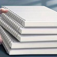 1PC/3PCS Promotion School Supplies PP Clear Cover Notebook Blank Notepad Square A4 A5 B5 A6 Spiral N