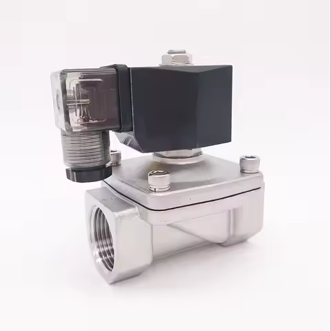 NBR/EPDM/FKM 2 way SS304 water solenoid valve normally close 3/8 1/2" 110V AC Orifice 15mm SPU-15 ze