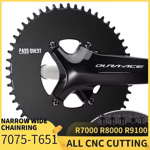 PASS QUEST Chainring 110 BCD Oval for Shimano 105 R7000 R8000 R9100 36 40T 44T 46T 48T 50T 52T 54 56